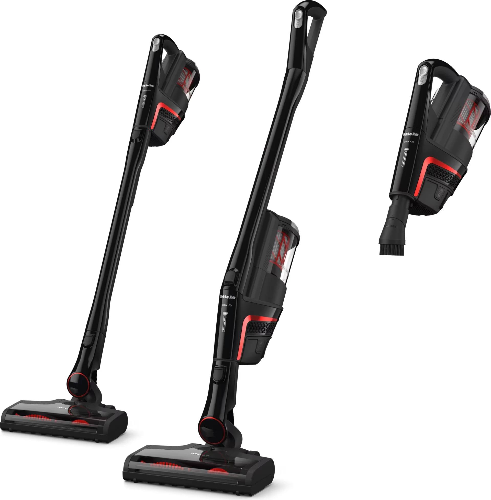 Fshesë me bateri Miele Triflex HX1 Facelift SMUL1, deri 60 min, e zezë/kuqe