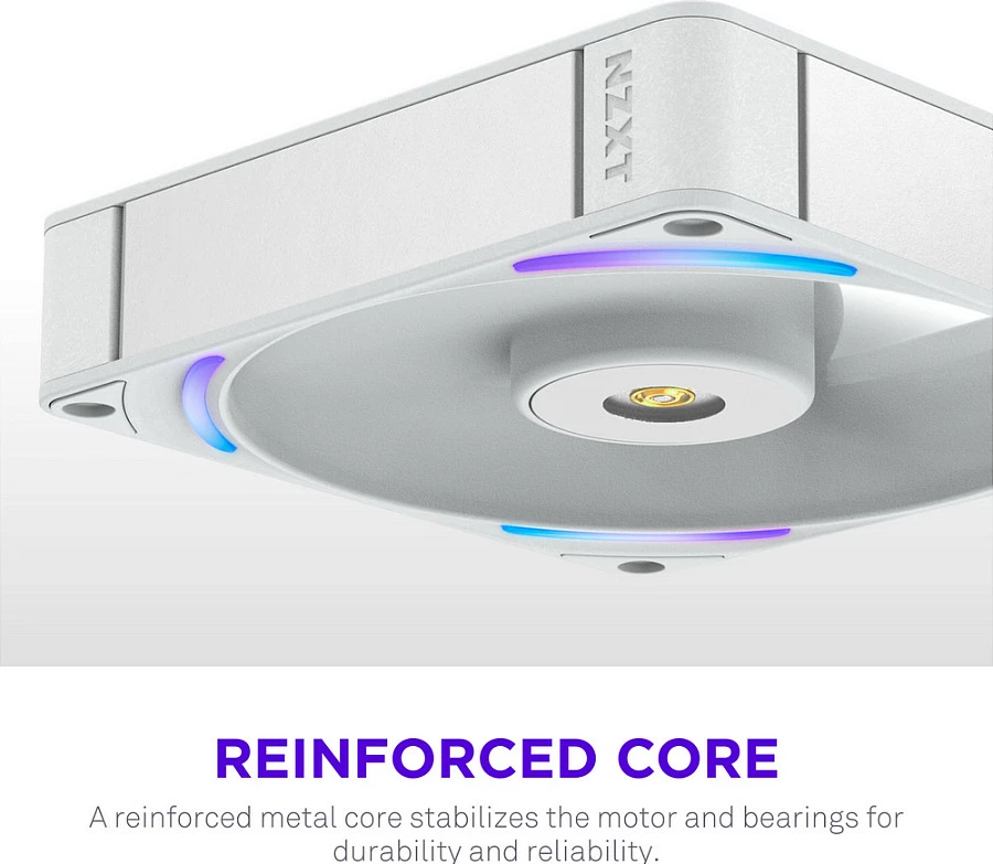 Ventilator kasë NZXT F140X, 140mm, PWM, RGB, i bardhë