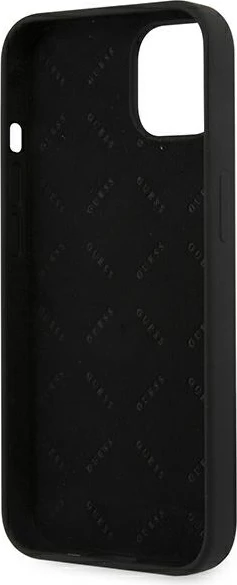 Mbështjellës Guess GUHCP13SLS4GGBK për iPhone 13 mini 5.4", silikon, i zi