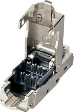 Konektor RJ-45 EFB Elektronik 88035.1, Cat6, montim pa vegla, i mbrojtur, argjend