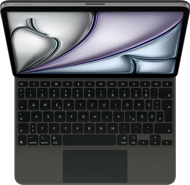 Tastierë Apple për iPad Air 11-inç (M3/M2), QWERTZ gjerman, me trackpad, USB-C, e zezë