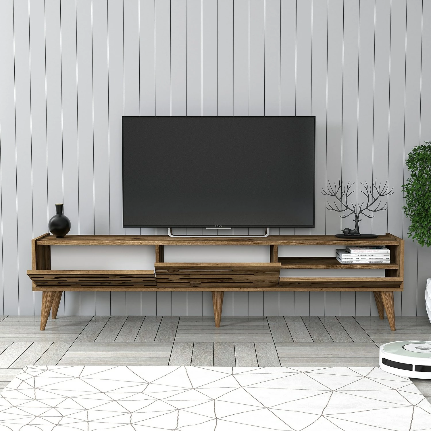 Komodë TV Hanah Home, Valensiya, ngjyrë arre