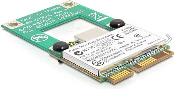 Adapter Mini PCIe/mSATA DeLOCK 65228, half-size në full-size, i gjelbër
