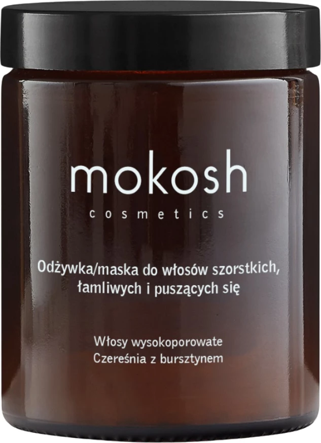 Balsam dhe maskë për flokë Mokosh Cherry me Amber për femra, 180ml