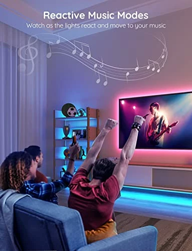Shirit LED RGB Govee 5 m, Wi‑Fi Smart (kompatibil me Alexa), set me kontrollues