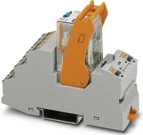 Modul relé Phoenix Contact RIF-2-RPT-LDP-24DC/4X21, 24V DC, gri/portokalli