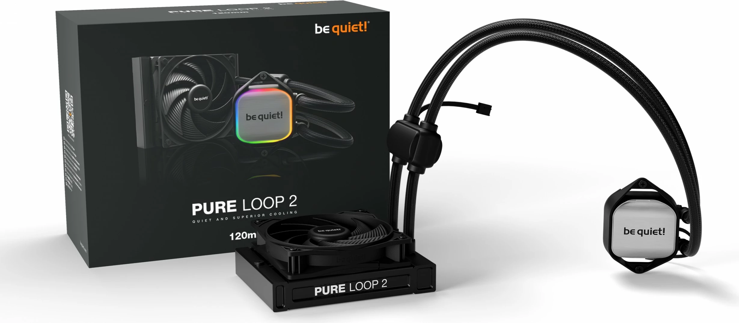 Ftohës uji be quiet! Pure Loop 2, 120mm, i zi