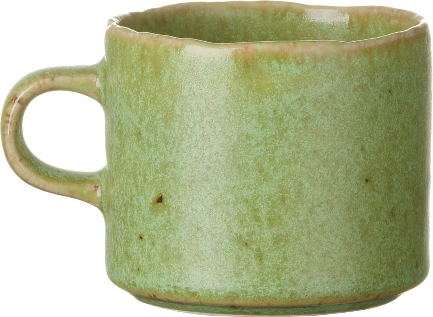 Filxhan espresso Fine Dine Edenic 90 ml porcelan, gjelbër, set 3 copë