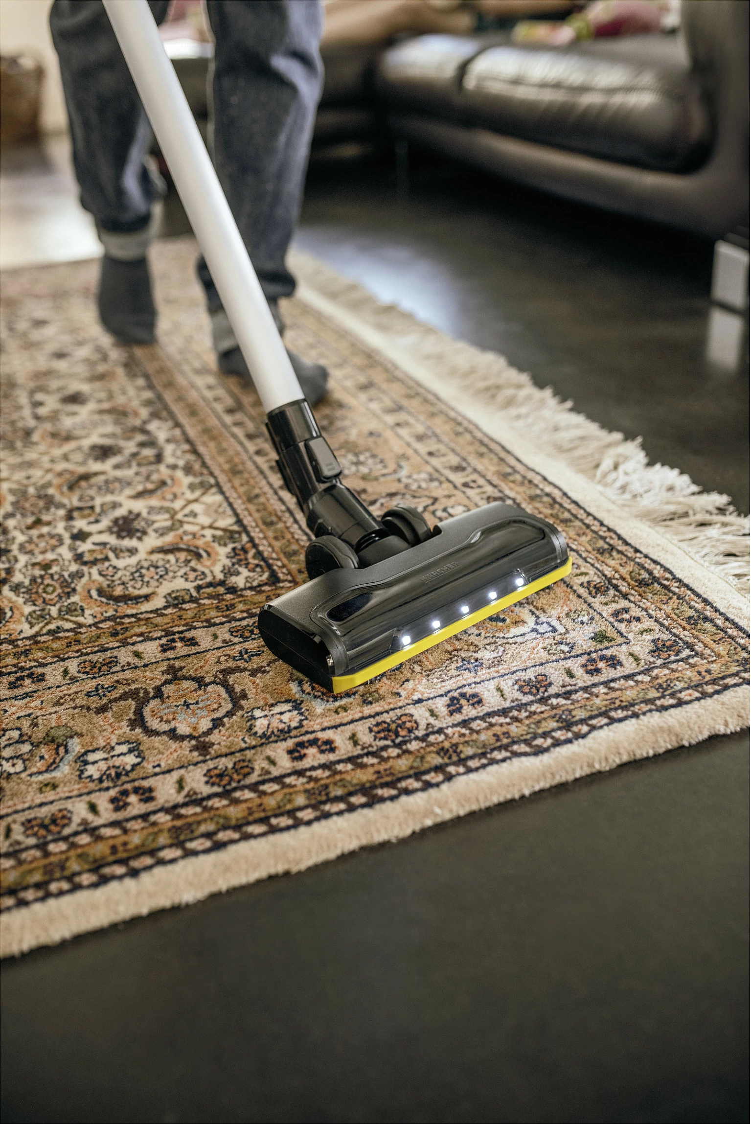 Fshesë me bateri Kärcher VC 6 Cordless ourFamily, 2-në-1, HEPA, pa qese, 60 min, e zezë/verdhë