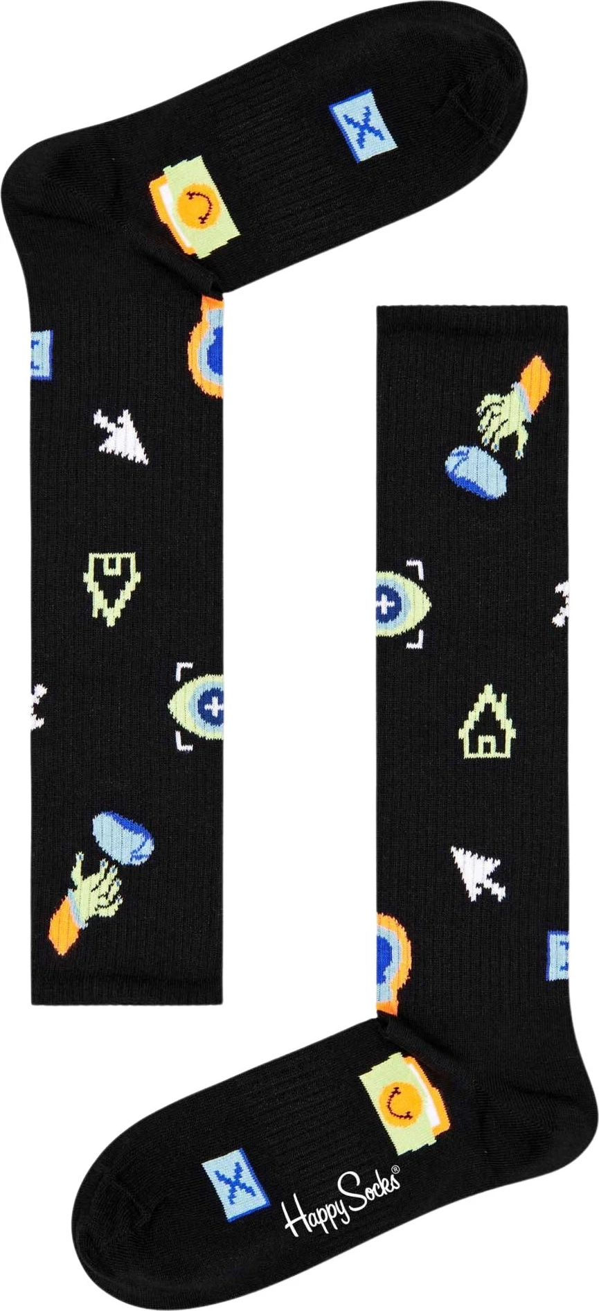 Çorape të gjata për femra Happy Socks ATTEC03, të zeza