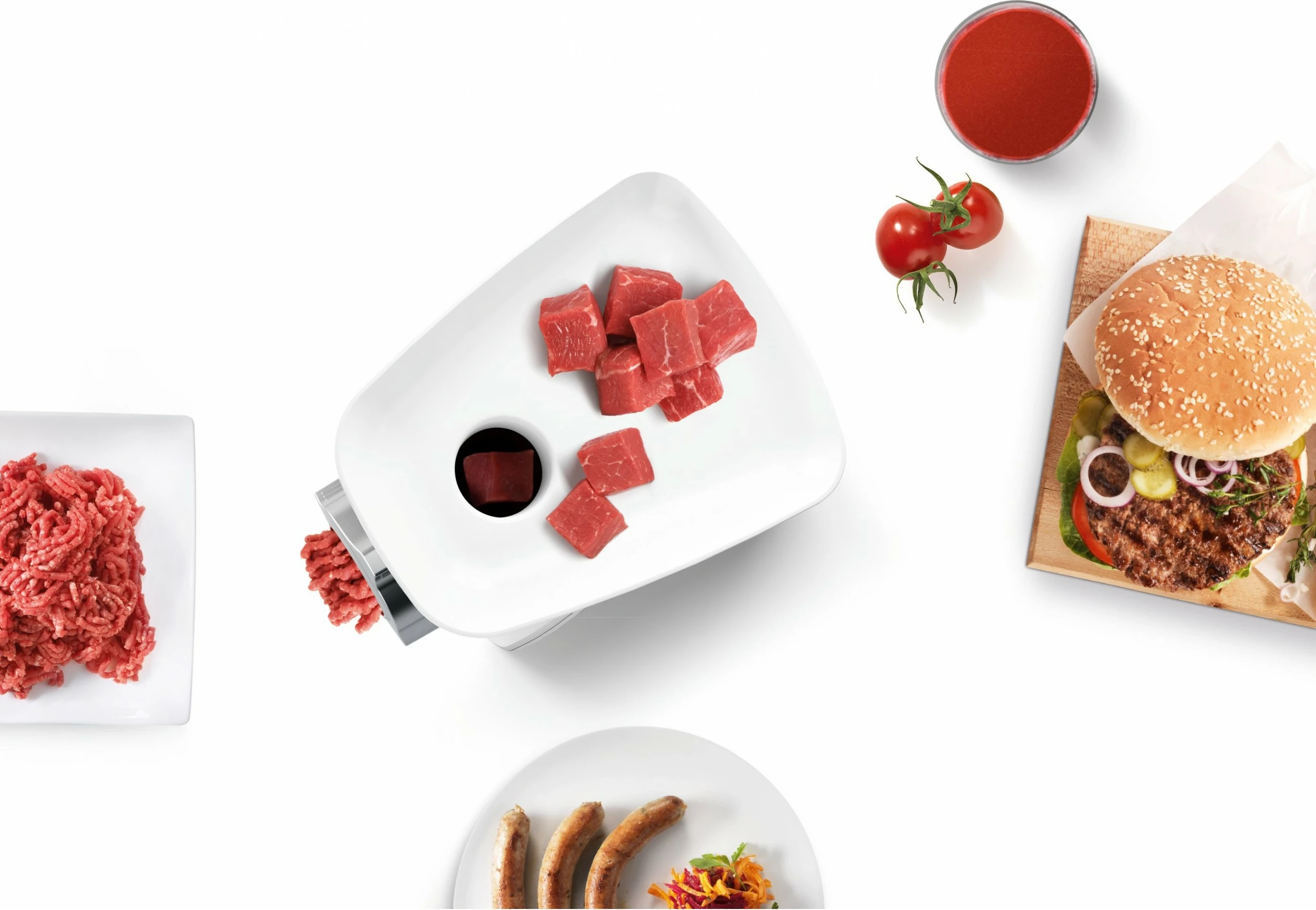 Makinë mishi Bosch MFW2515W, 1500 W, e bardhë