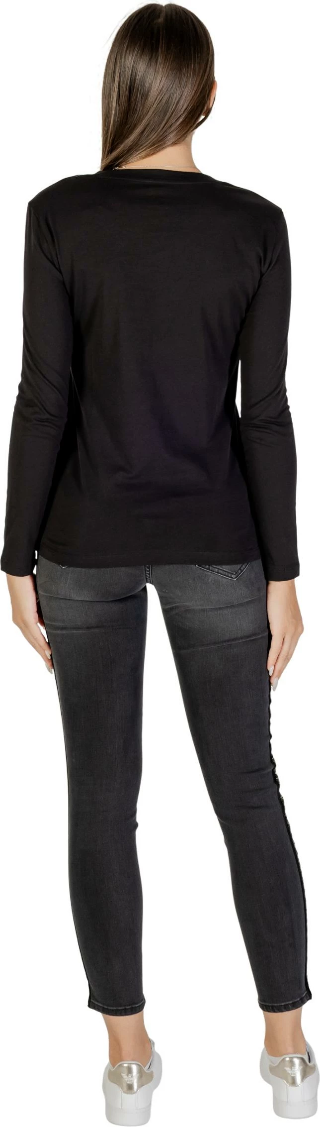 Maicë me mëngë të gjata për femra Armani Exchange XW001456 AF10356, e zezë [Madhësia: L]
