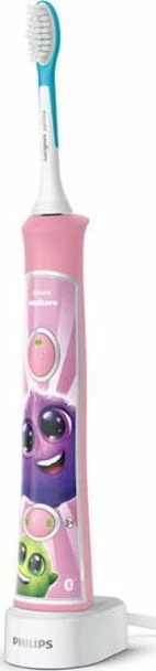 Furçë dhëmbësh elektrike sonike Philips Sonicare For Kids HX6352/42, 2 moda, 2 koka, rozë