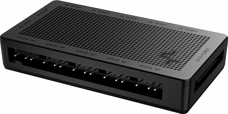 Hub ARGB Deepcool SC700 12-port 5V 3-pin me furnizim SATA, zi
