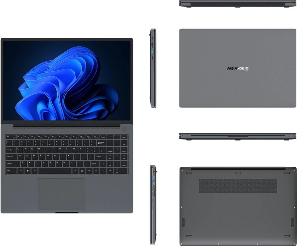Laptop Blackview AceBook 12K1, 16", Intel Core i5-12450H, 16 GB RAM, 512 GB SSD, Windows 11 Pro, Gri