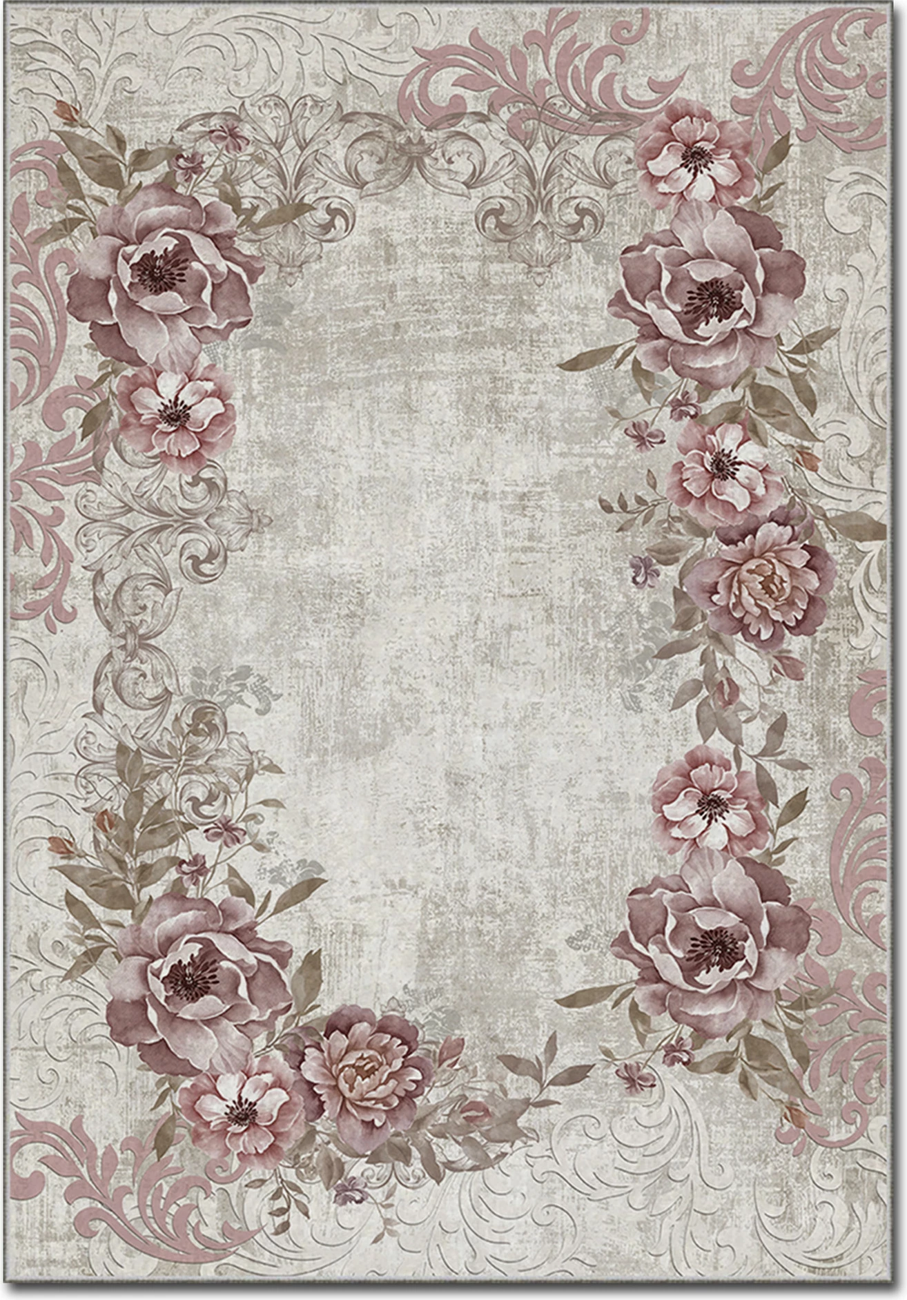 Qilim velvet luksoz, shumëngjyrësh, Conceptum Hypnose, 100x140cm, Asr Crpt-149