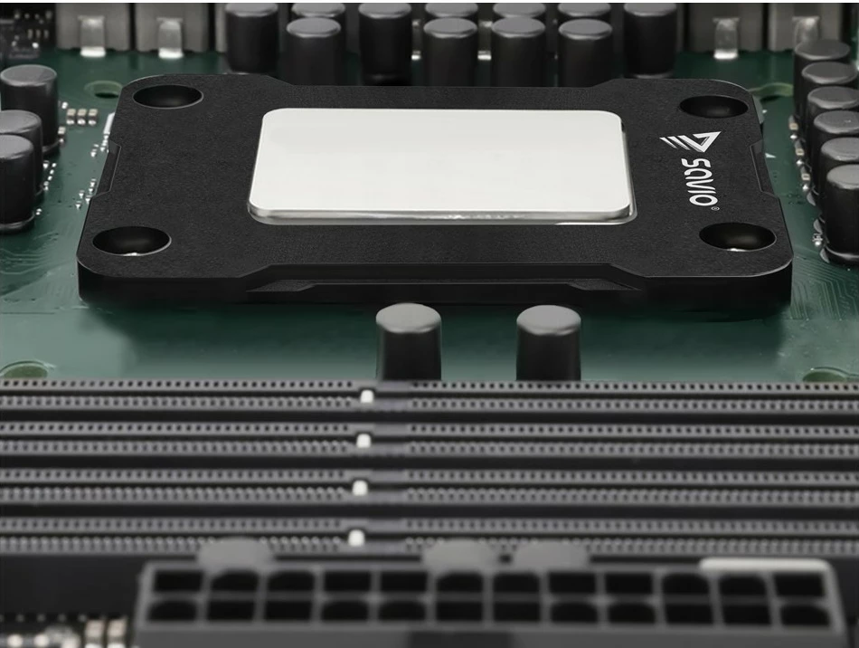 Kornizë montimi për procesor, Savio, AK-85 (SAVAK-85), për LGA 1700 Intel 12/13/14 gen, aliazh alumini, 53.5×70.3×6 mm, e zezë