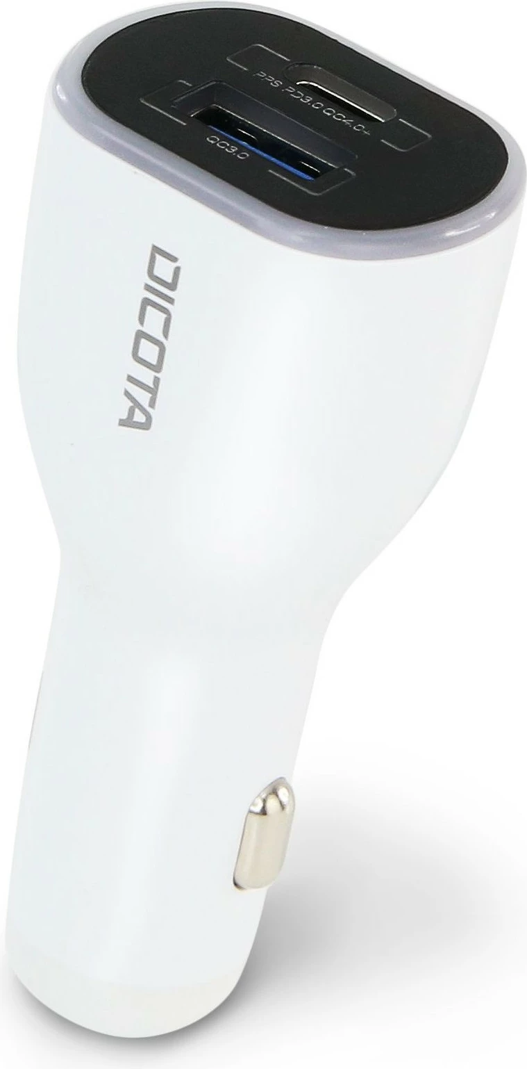 Karikues veture DICOTA Universal PRO, 100W, USB-C/USB-A, i bardhë