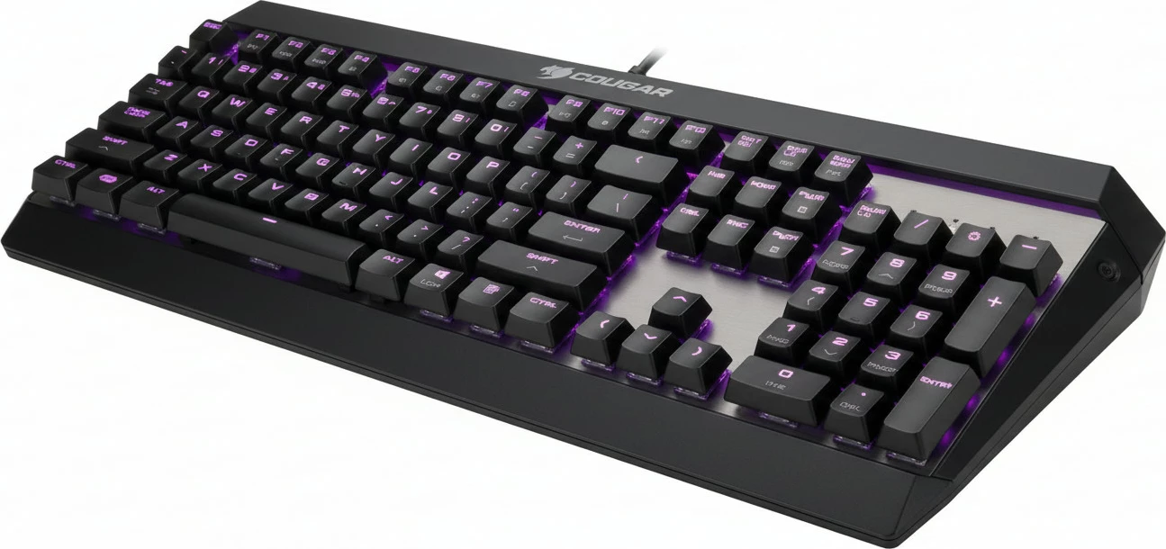 Tastierë gaming Cougar Attack X3 RGB, layout nordik, e zezë