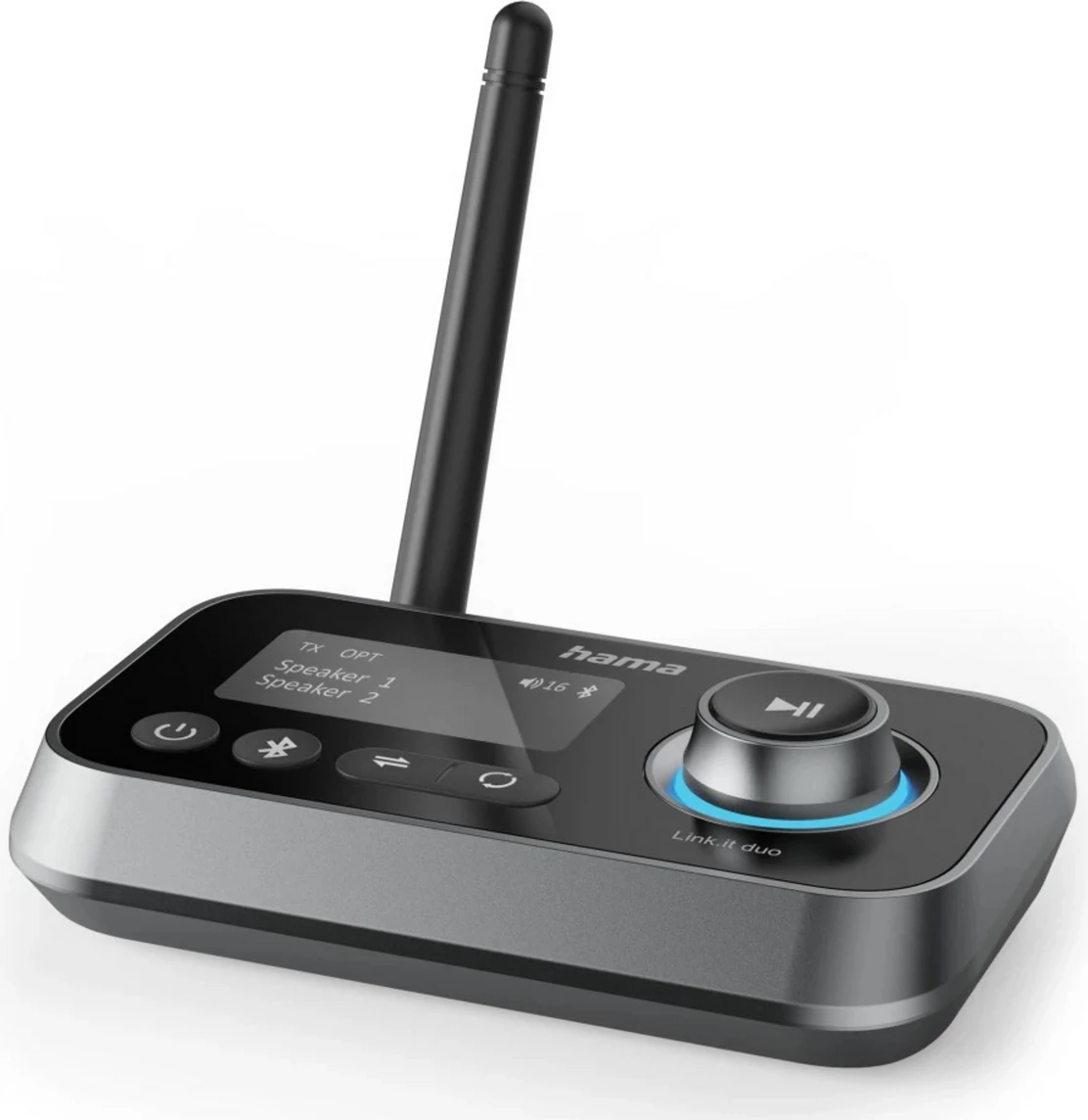 Adapter Bluetooth, Hama, Link.it Duo 00205322, me ekran dhe antenë, e zezë