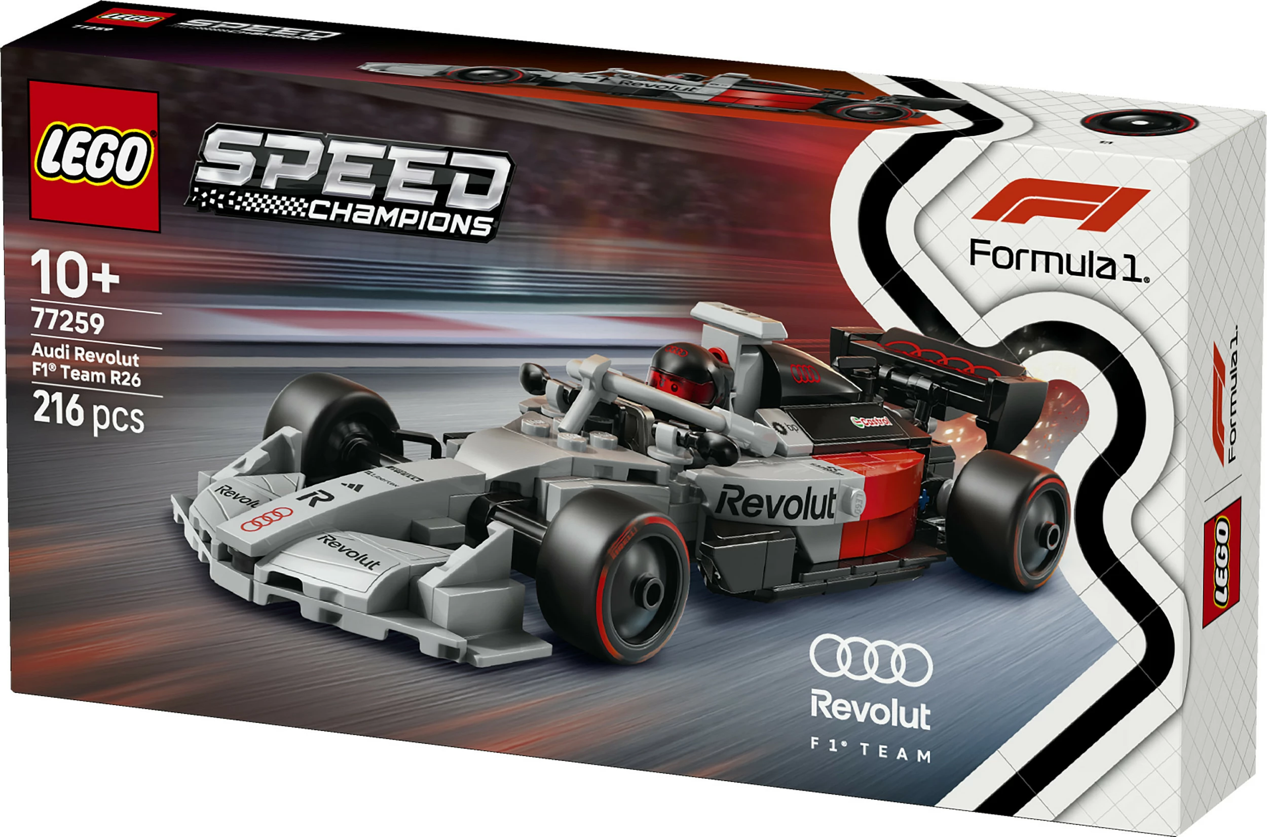 Set ndërtimi LEGO Speed Champions 77259 Audi Revolut F1 Team R26, 216 pjesë, multikolor