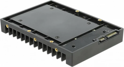 Kornizë montimi DeLOCK 3.5" për disk 2.5" SATA III, 6 Gbit/s, e zezë