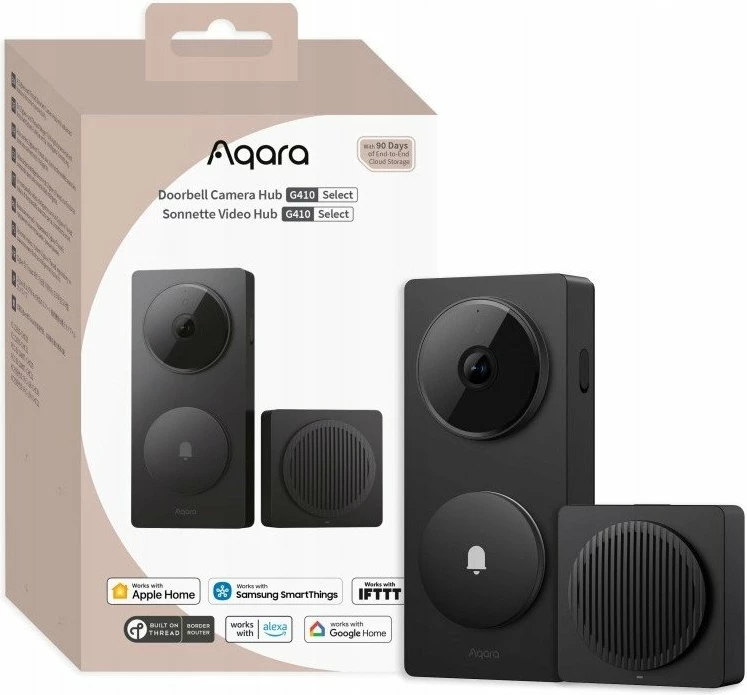 Zilë dere me kamerë Aqara Doorbell Camera Hub G410 2K 175° CH-C09D e zezë