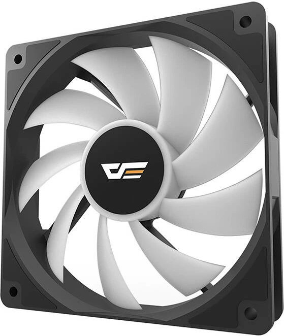 Kasë ventilator Darkflash CL12, 120x120 mm, LED, e zezë