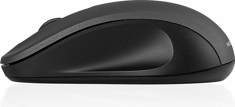 Maus Modecom WM10S Silent 1600 DPI wireless USB, e zezë