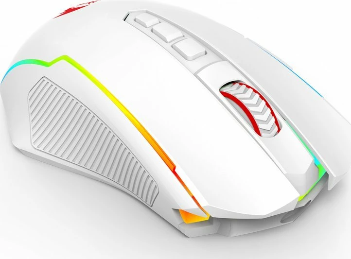 Maus gaming Redragon M914W-RGB NIX 5000 DPI RGB 3-në-1 (USB/2.4GHz/Bluetooth) i bardhë 7