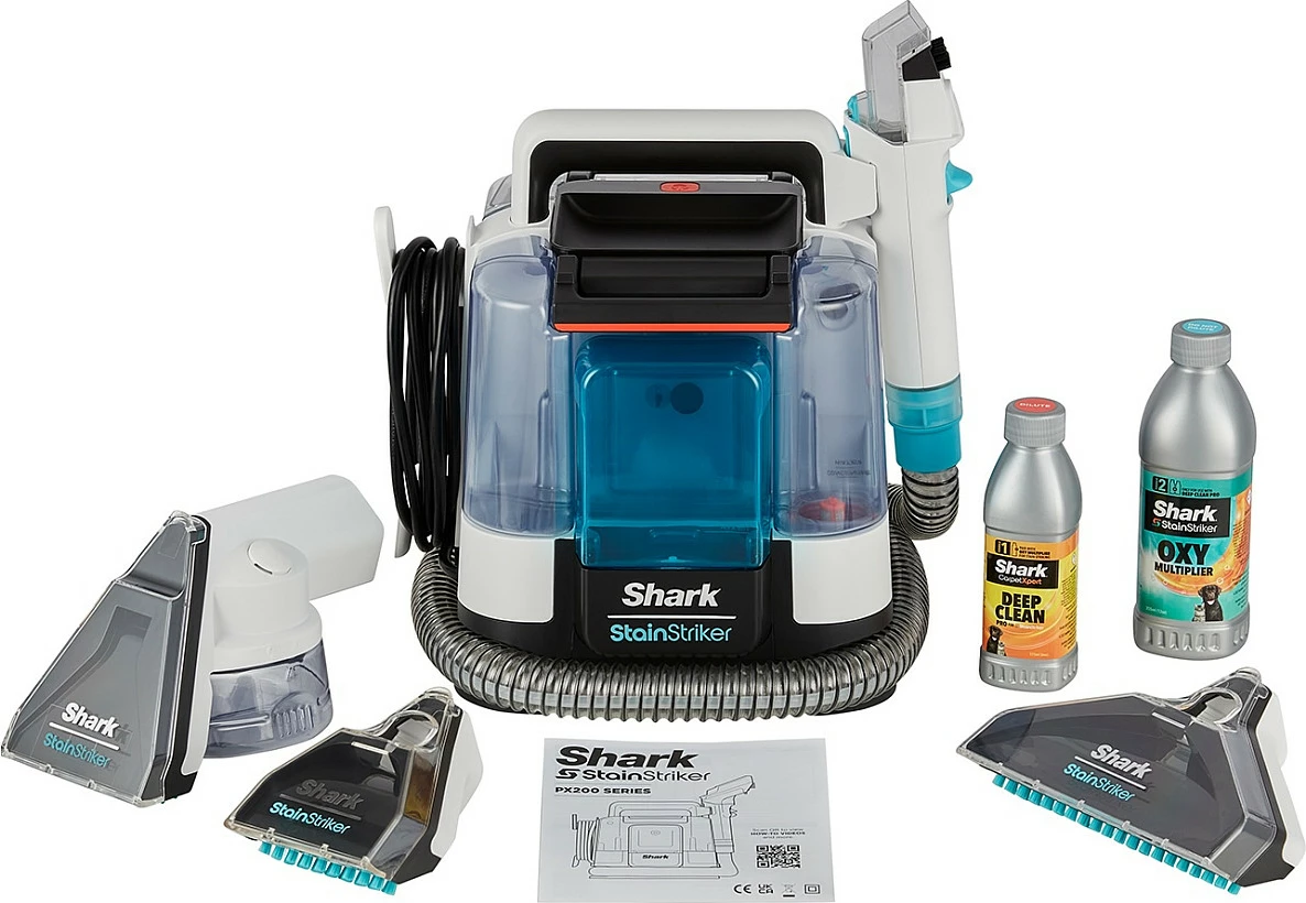 Pastrues njollash për tepih Shark StainStriker PX200EUT, 450W, portativ, i bardhë