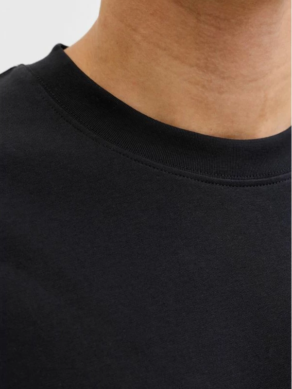 Maicë për meshkuj Jack&Jones JJEBARRON TEE SS O-NECK NOOS 12298906, e zezë [Madhësia: XS]