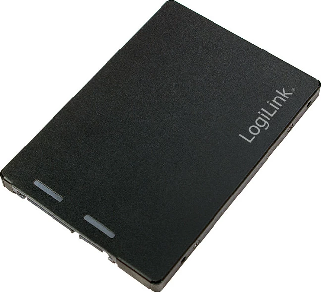 Adapter SSD LogiLink M.2 (NGFF) në SATA 2.5", kornizë montimi, i zi