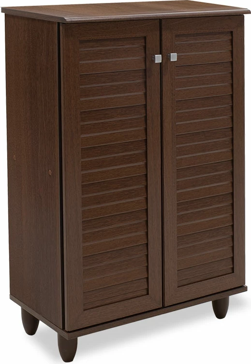 Dollap këpucësh SANTΟ 10 palë, ngjyrë arre, 60x34.5x91.5cm