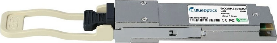 Modul transceiver QSFP+ BlueOptics 40GBASE-SR4, 40GbE, 850nm, MPO/MTP, MMF, 150m