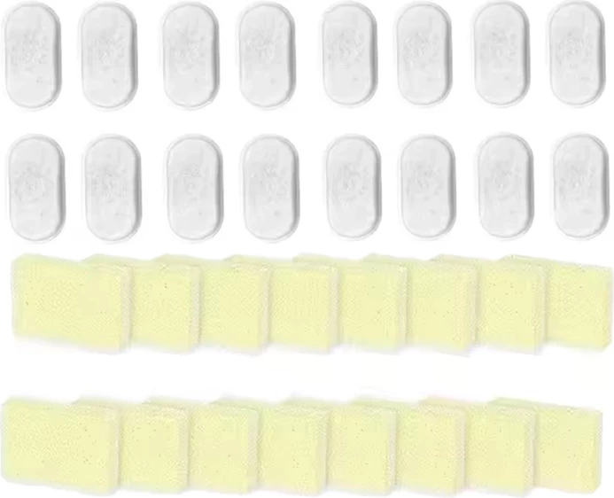 Set filterash zëvendësues për fontanë uji ROJECO RYSJPJXF-LX8, kompatibil me fontanë mace 1.5L, filtrimi me karbon aktiv + sfungjer, 16 copë