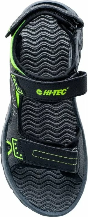 Sandale për djem Hi-Tec, të zeza dhe të gjelbra
