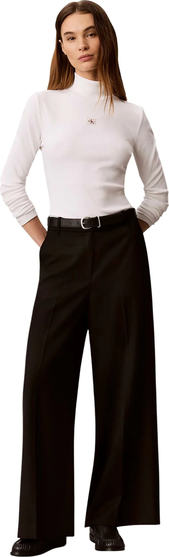 Xhemper me golf për femra Calvin Klein Jeans LV047D203G, krem [Madhësia: M]
