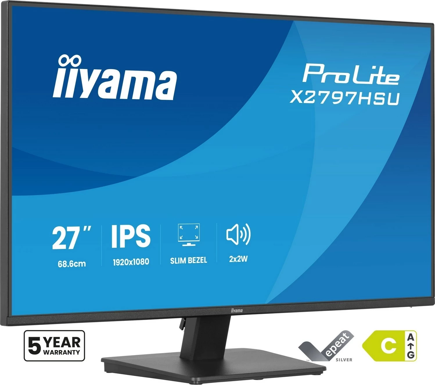Monitor iiyama X2797HSU-B1, 27 inch, Full HD, IPS, 120Hz, zi