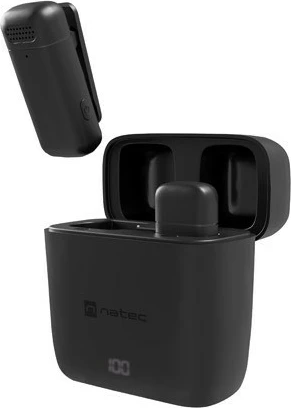 Mikrofon lavalier wireless Natec Hopper NMI-2255, USB-C, i zi, set me 2 copë