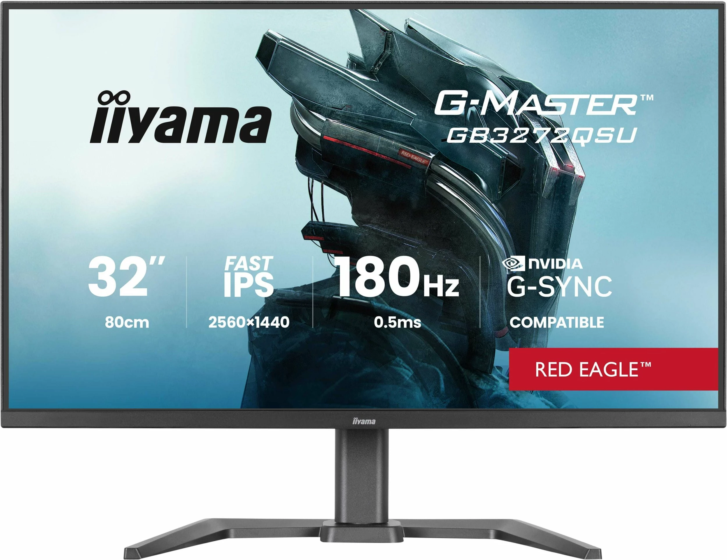 Monitor gaming iiyama G-Master GB3272QSU-B1 Red Eagle 31.5\" WQHD IPS 180Hz 0.5ms, i zi