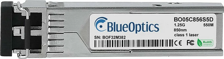Modul transceiver SFP BlueOptics ITFZTCHSX-BO, 1.25Gbps 1000BASE-SX, LC, 850nm, 550m, argjend
