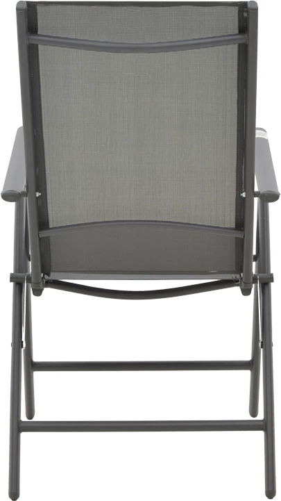 Karrige për kopsht Candor metalike dhe tekstilene gri 65x56x106cm