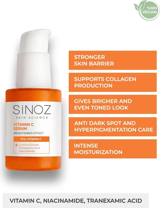 Serum ndriçues me Vitamine C Sinoz, 30ml