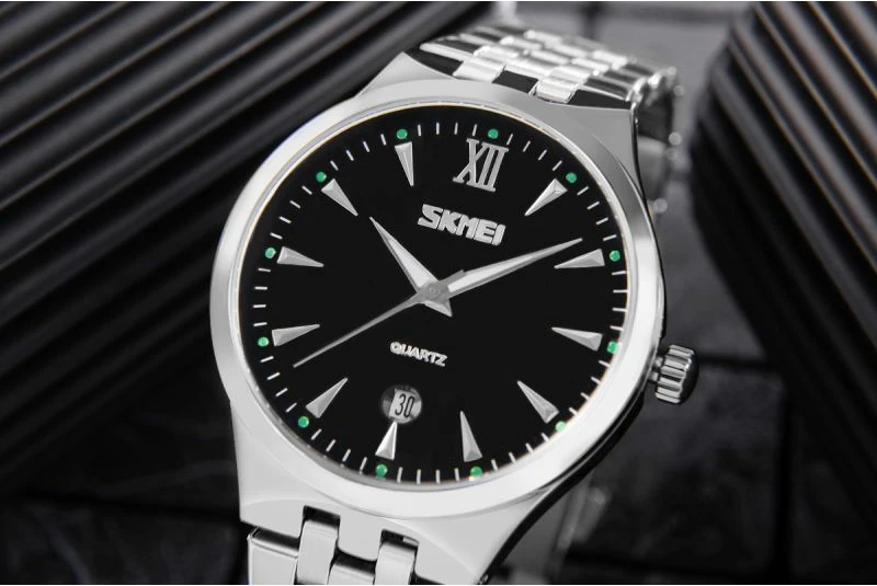 Orë dore për meshkuj Skmei, e zezë