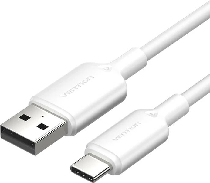 Kabllo USB 2.0 A në USB-C Vention CTQWH, 2m, Bardhë