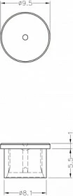 Kapak pluhuri DeLOCK 60163 për konektor SMA plug, 10 copë, transparent