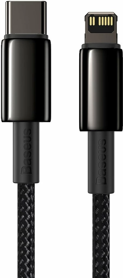 Kabllo Baseus CATLWJ-A01 USB-C në Lightning, 2m, 20W, e zezë