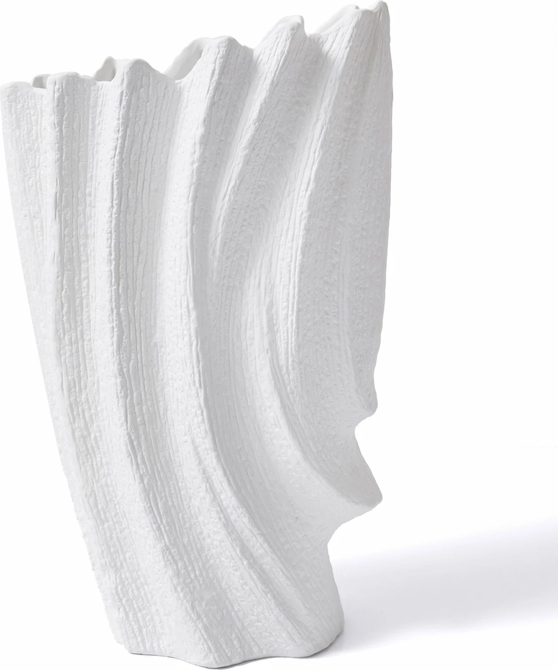 Vazo dekorative Evila Originals, LCA0003, e bardhë, 28x20x48cm