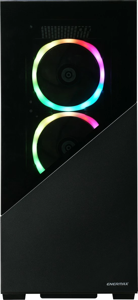 Kasë Enermax ENERMAXK8 ARGB, Midi Tower, xham i temperuar, ARGB, e zezë